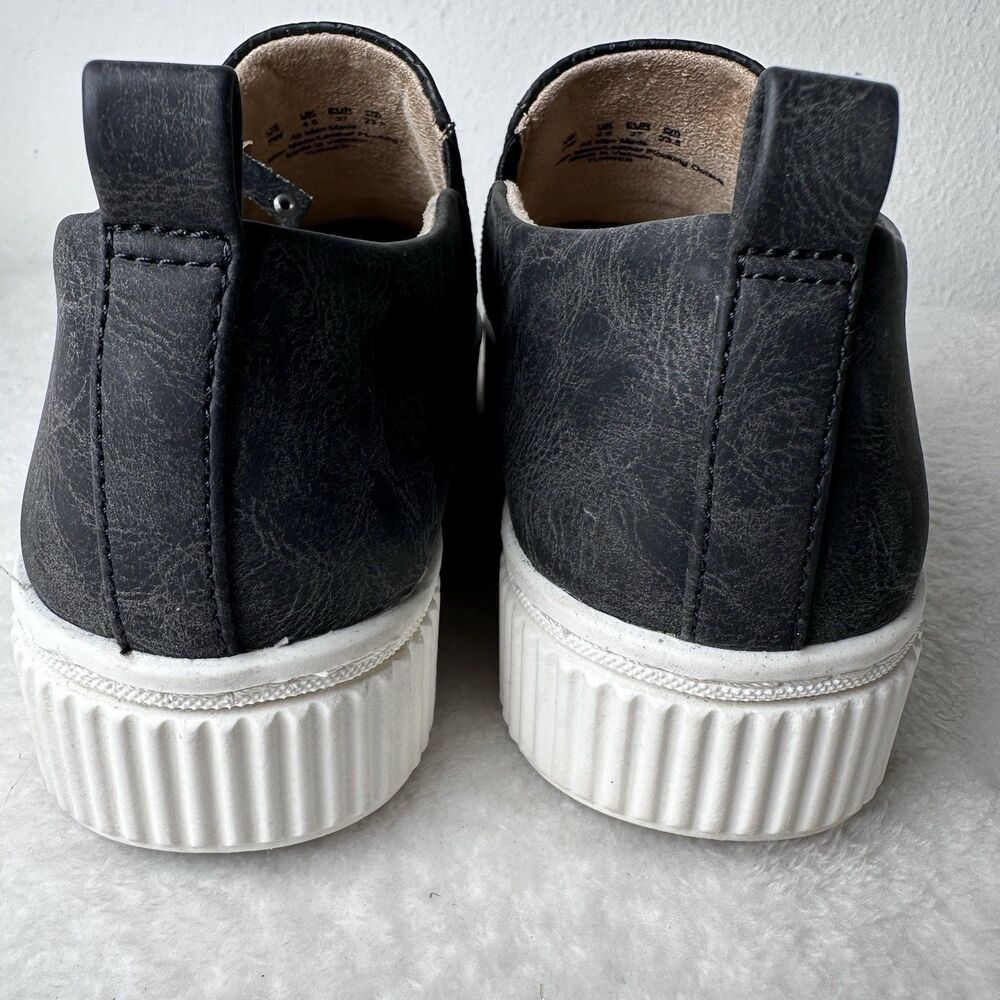 Soul Naturalizer Turner Slip-on Sneakers Women's Black FauxLeather Shoe- 7 WIDE - Picture 9 of 16